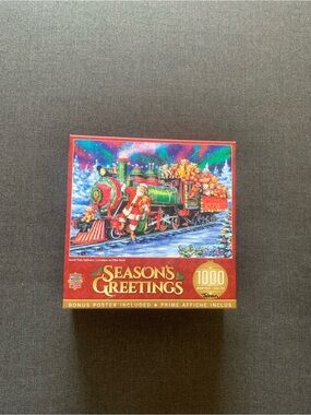 Seasons Greetings MasterPieces Having Fun One Piece At A Time 1000 Jigsaw Puzzle